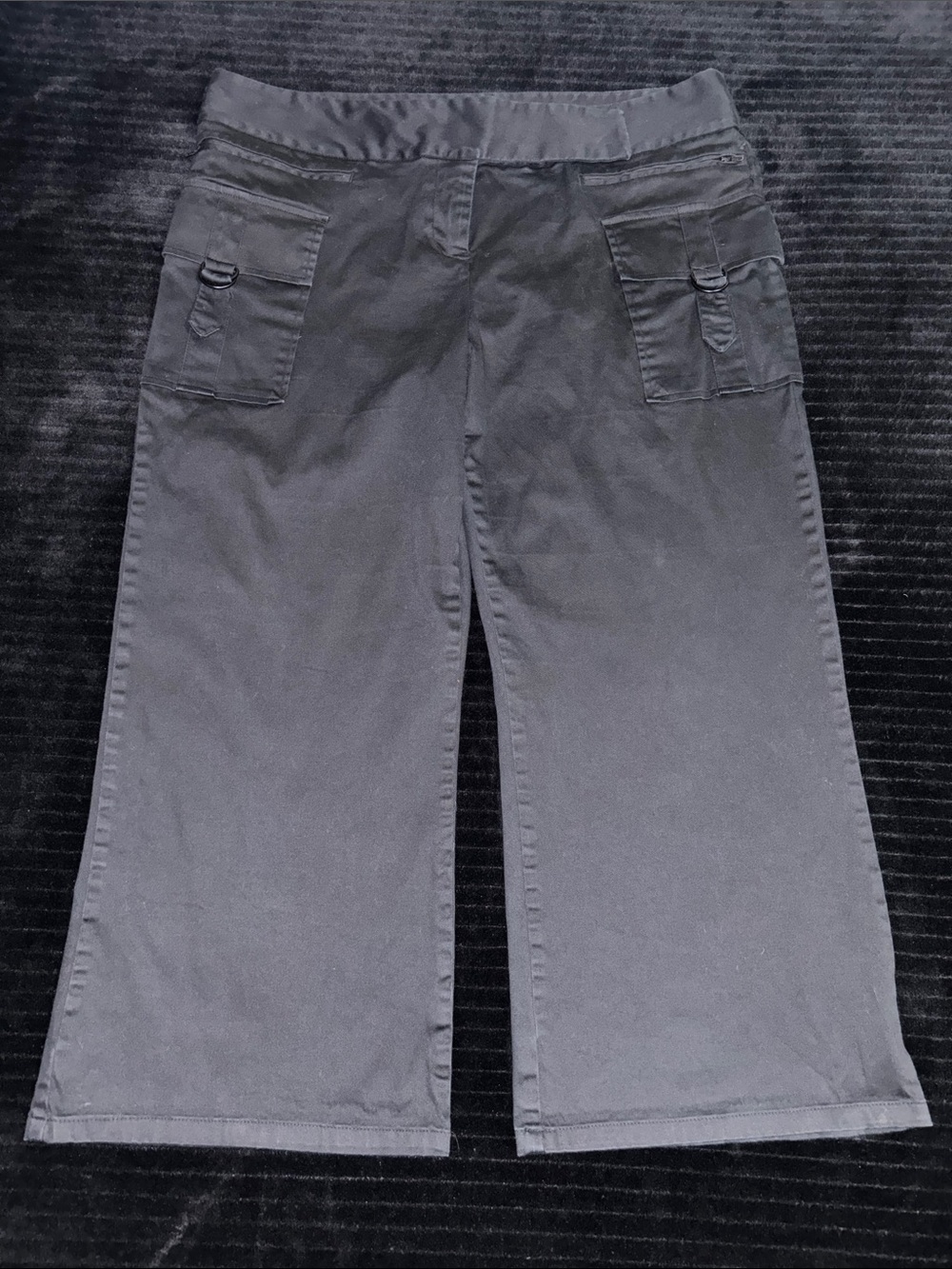 Attention Sz 18 Women’s Black Croo Wide-Leg Cargo Pants- 4 pockets